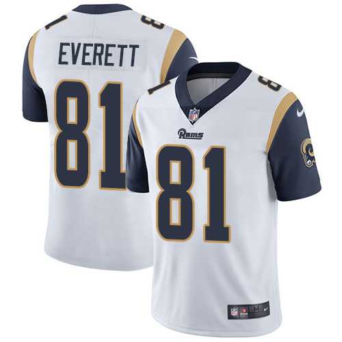 Nike Los Angeles Rams #81 Gerald Everett White NFL Vapor Untouchable Limited Jersey,We sell and wholesale Nike Los Angeles Rams #81 Gerald Everett White NFL Vapor Untouchable Limited Jersey on line form chian!